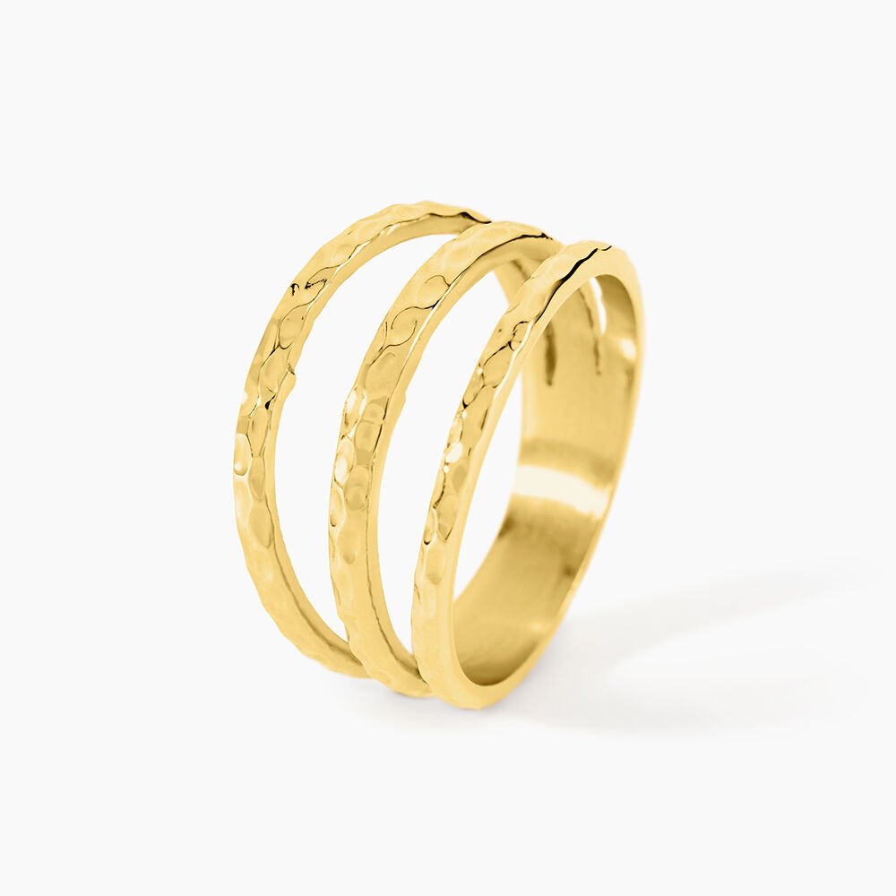 Bague Ria Acier Jaune - Bijoux fantaisie Femme | Marc Orian