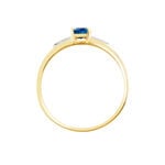 Bague Solitaire Ludmilla Or Jaune Saphir Et Diamant - Solitaires Femme | Marc Orian