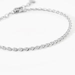 Bracelet Jonc Twist Argent Blanc - Bracelets joncs Femme | Marc Orian