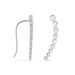 Boucles D'oreilles Grimpantes Zoiaae Argent Blanc Oxyde De Zirconium - Piercings d'oreilles Femme | Marc Orian