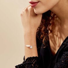 Bracelet Argent Rhodié Letinno Perles - Bracelets chaînes Femme | Marc Orian