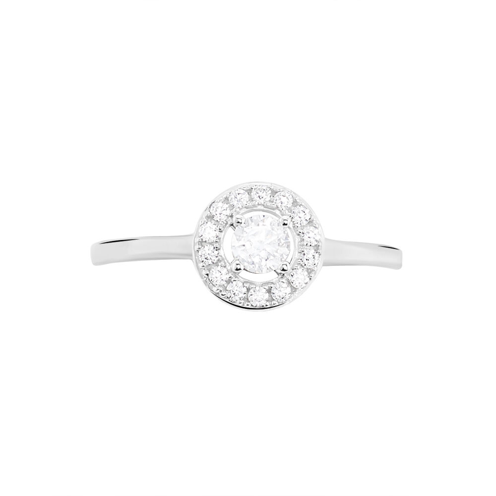 Bague Ninon Or Blanc Oxyde De Zirconium - Solitaires Femme | Marc Orian