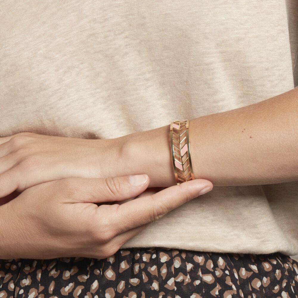 Bracelet Jonc Azat Acier Jaune - Bracelets joncs Femme | Marc Orian