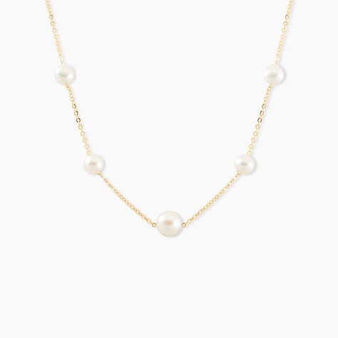 Collier Or Jaune Yolanda Perles De Culture - Colliers avec pierres Femme | Marc Orian