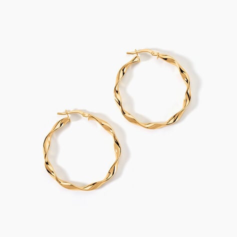 Cr&eacute;oles Falbala Or Jaune - Cr&eacute;oles Femme | Marc Orian