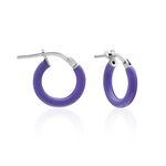 Cr&eacute;oles Argent Blanc Sadia - Cr&eacute;oles Femme | Marc Orian