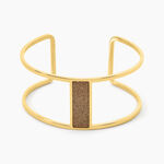 Bracelet Manchette Acier Dor&eacute; Maria - Bijoux fantaisie Femme | Marc Orian