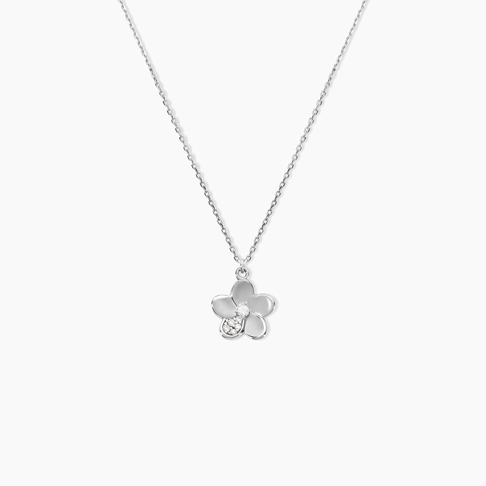 Collier Reem Argent Blanc Oxyde De Zirconium - Colliers avec pierres Femme | Marc Orian