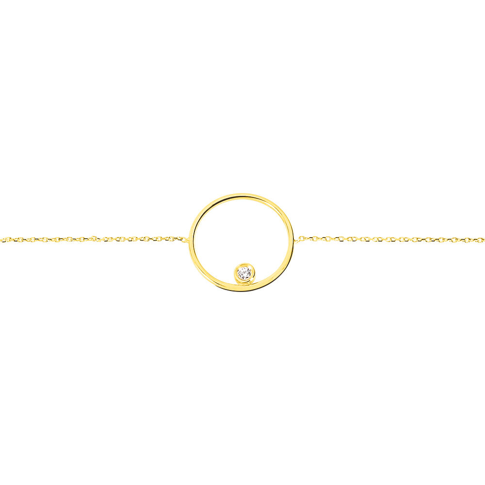 Bracelet Kimly Or Jaune Oxyde De Zirconium - Bracelets cha&icirc;nes Femme | Marc Orian