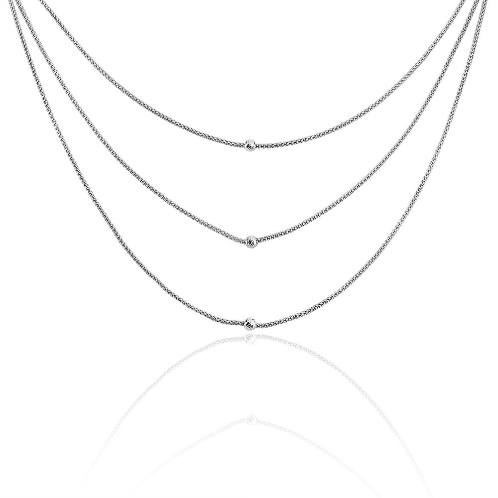 Collier Sabbah Argent Blanc - Colliers Femme | Marc Orian