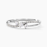 Bague Edwige Or Blanc Oxyde De Zirconium - Solitaires Femme | Marc Orian