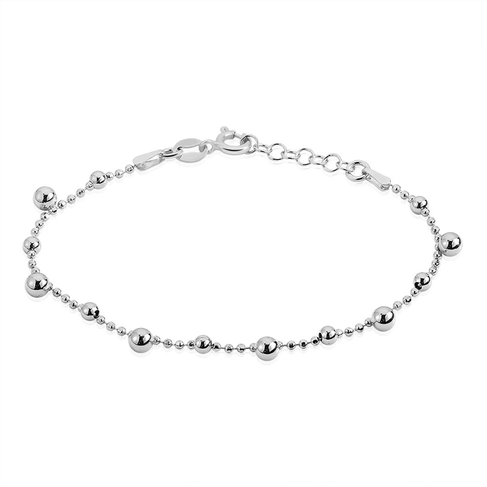 BRACELET BOULE ARGENT - BRACELETS ARGENT 925/Bracelets Argent sur Fil  Elastique - DORIANE Bijoux