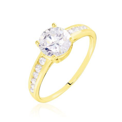 Bague Tatjana Or Jaune Oxyde De Zirconium - Solitaires Femme | Marc Orian