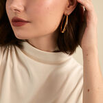 Creoles Cherish Acier Jaune - Cr&eacute;oles Femme | Marc Orian