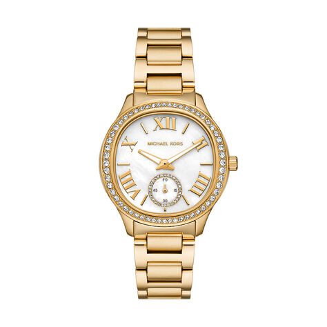 Montre Michael Kors Sage Nacre Blanche - Montres &eacute;tanches Femme | Marc Orian