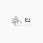 Boucles D'oreilles Puces Layana Argent Blanc Oxyde De Zirconium - Puces Femme | Marc Orian