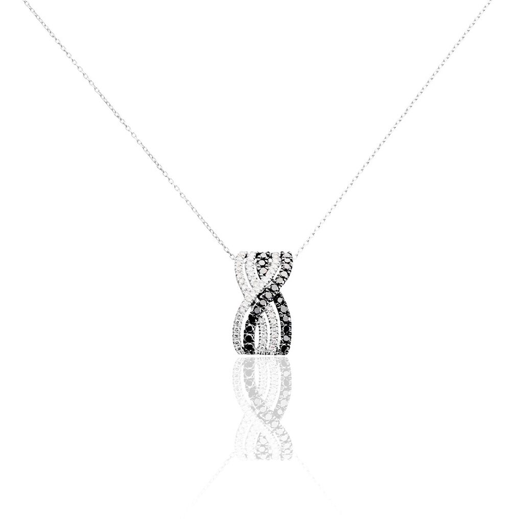Collier Julianne Or Blanc Diamant - Colliers avec pierres Femme | Marc Orian