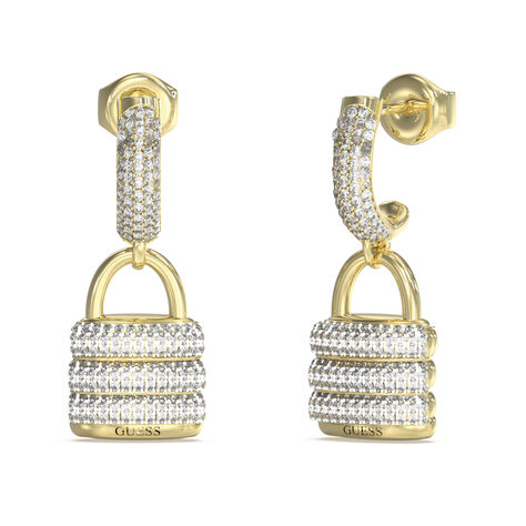 Boucles D'Oreilles Pendantes Guess My Secret Acier Jaune Oxyde De Zirconium - Pendantes Femme | Marc Orian