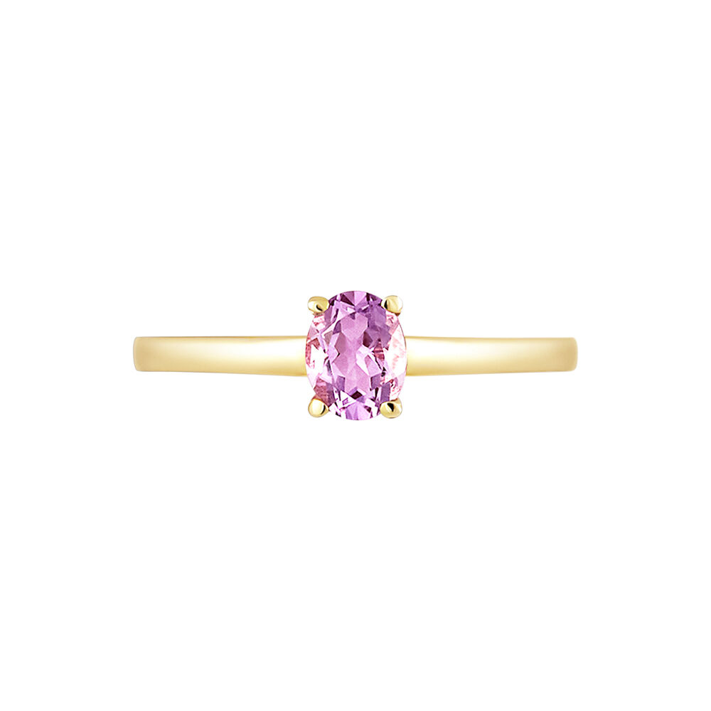 Bague Lily Or Jaune Amethyste - Bagues pierres fines Femme | Marc Orian