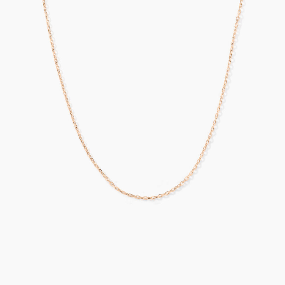 Cha&icirc;ne Igoa Maille For&ccedil;at Diamantee Or Rose - Chaines Femme | Marc Orian