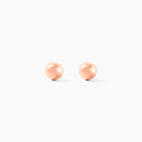 Boucles D'oreilles Puces Fidelia Boule Or Rose - Puces Femme | Marc Orian