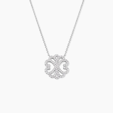 Collier Isse Argent Blanc Oxyde De Zirconium - Colliers avec pierres Femme | Marc Orian
