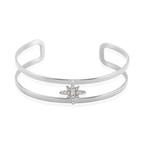 Bracelet Jonc Melyane Acier Blanc Strass - Bracelets joncs Femme | Marc Orian