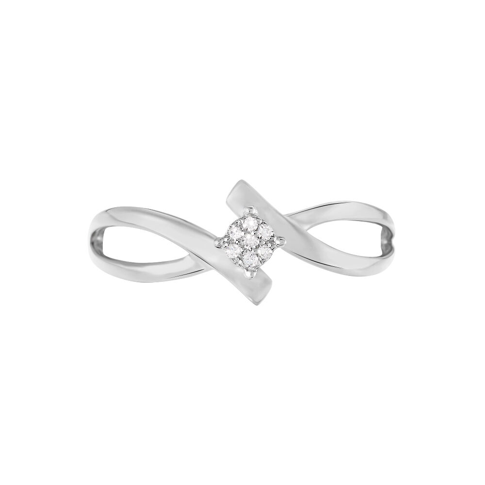 Bague Jone Or Blanc Diamant - Parures de mariage Femme | Marc Orian