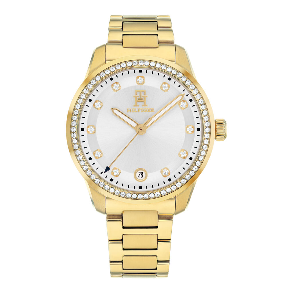 Montre Tommy Hilfiger Th85 Crystals Blanc - Montres &eacute;tanches Femme | Marc Orian