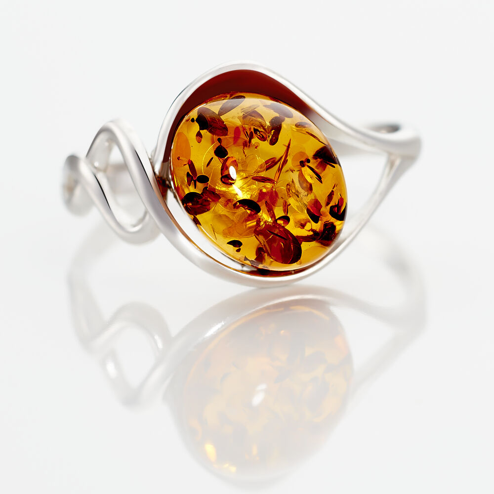 Bague Titziana Argent Blanc Ambre - Bijoux fantaisie Femme | Marc Orian