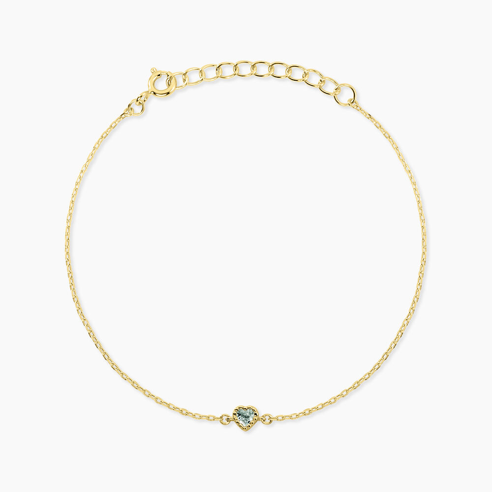 Bracelet Poem Argent Jaune Topaze Bleu Sky - Bracelets fantaisie Femme | Marc Orian