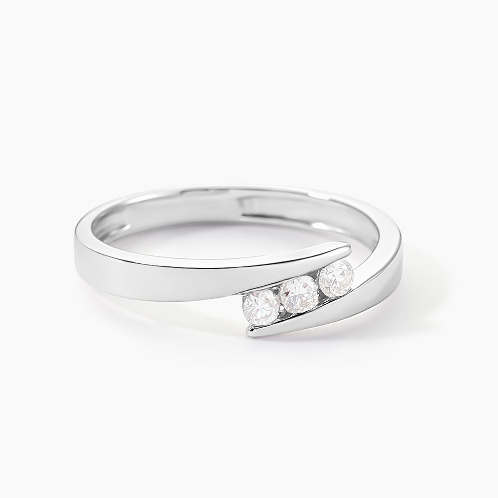 Bague Galya Or Blanc Diamant - Bagues fian&ccedil;ailles Femme | Marc Orian