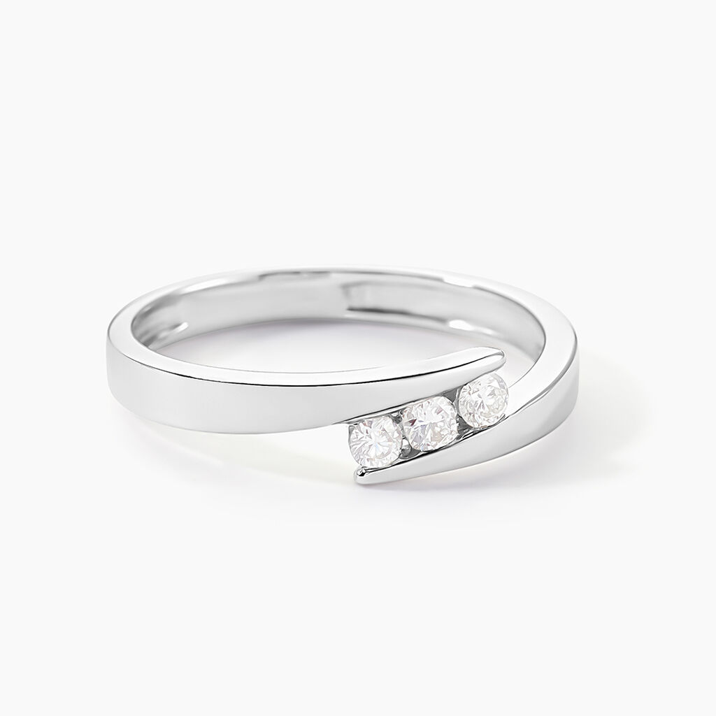 Bague Galya Or Blanc Diamant - Bagues fian&ccedil;ailles Femme | Marc Orian