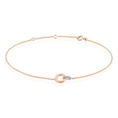 Bracelet Melynda Or Rose Diamant - Bracelets chaînes Femme | Marc Orian