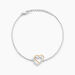Bracelet Gine Or Jaune Oxyde De Zirconium - Bracelets Anneaux Entrelaces Femme | Marc Orian