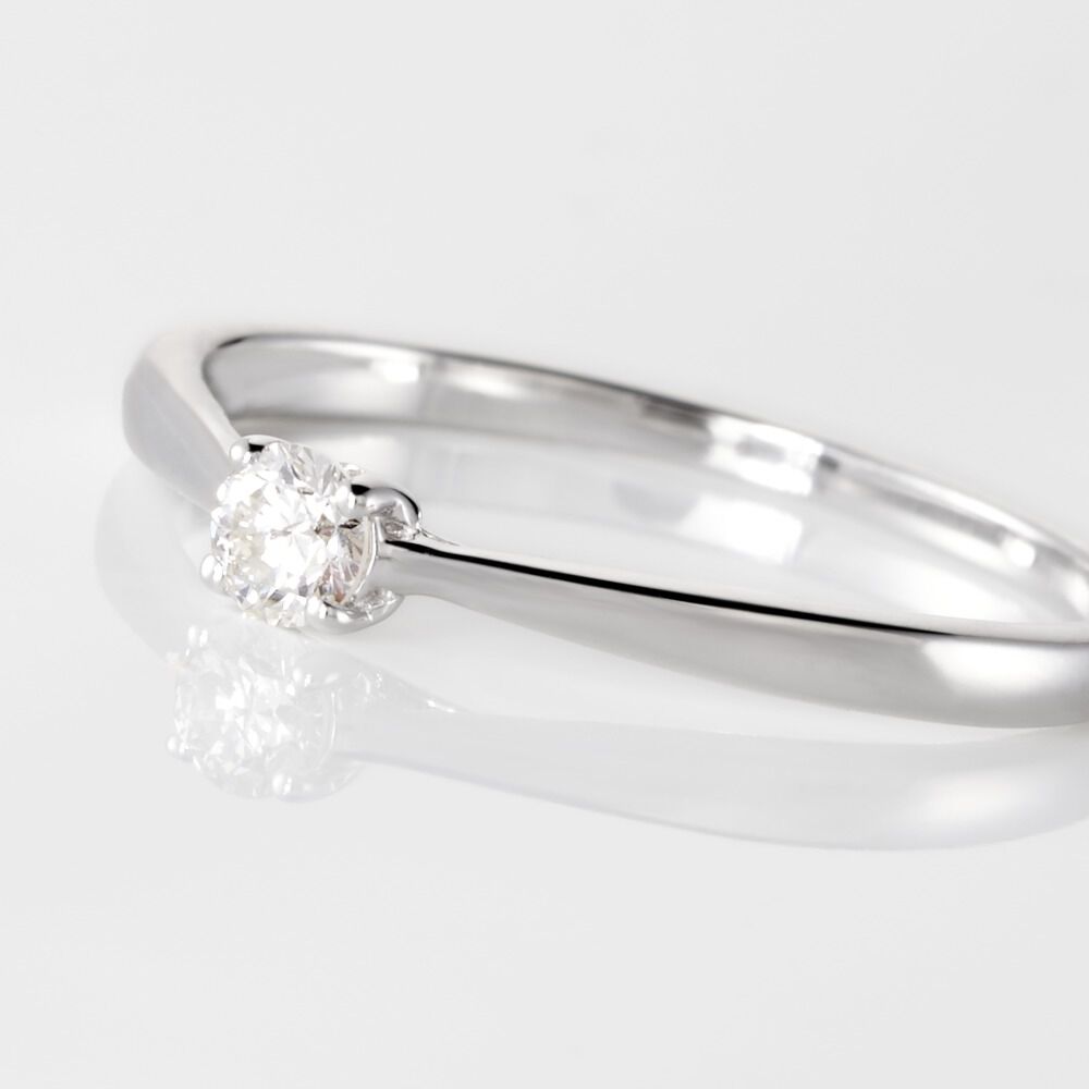 Bague Solitaire Vicoeuria Or Blanc Diamant - Solitaires Femme | Marc Orian