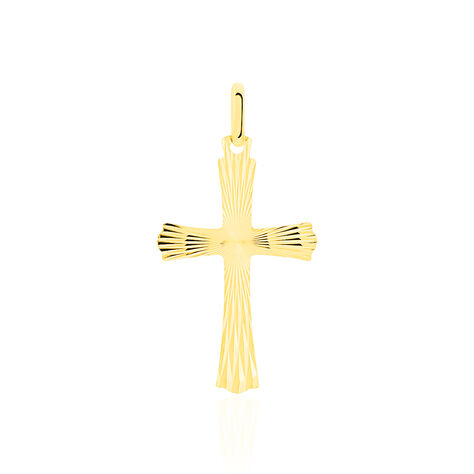 Pendentif Benny Croix Ciselee Or Jaune - Pendentifs Famille | Marc Orian