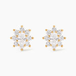 Boucles D'oreilles Puces Lisea Plaqu&eacute; Or Oxydes De Zirconium - Puces Femme | Marc Orian