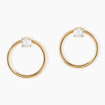 Bijoux D'oreilles Plaqu&eacute; Or Jaune Amariah Oxydes De Zirconium - Piercings d'oreilles Femme | Marc Orian