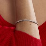 Bracelet Lou-anne Argent Blanc Oxyde De Zirconium Blanc - Bracelets cha&icirc;nes Femme | Marc Orian