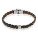Bracelet Acier Blanc Trisse - Bracelets cuir Homme | Marc Orian
