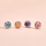 Boucles D'oreilles Puces Rio Argent Blanc Oxyde - Puces Femme | Marc Orian