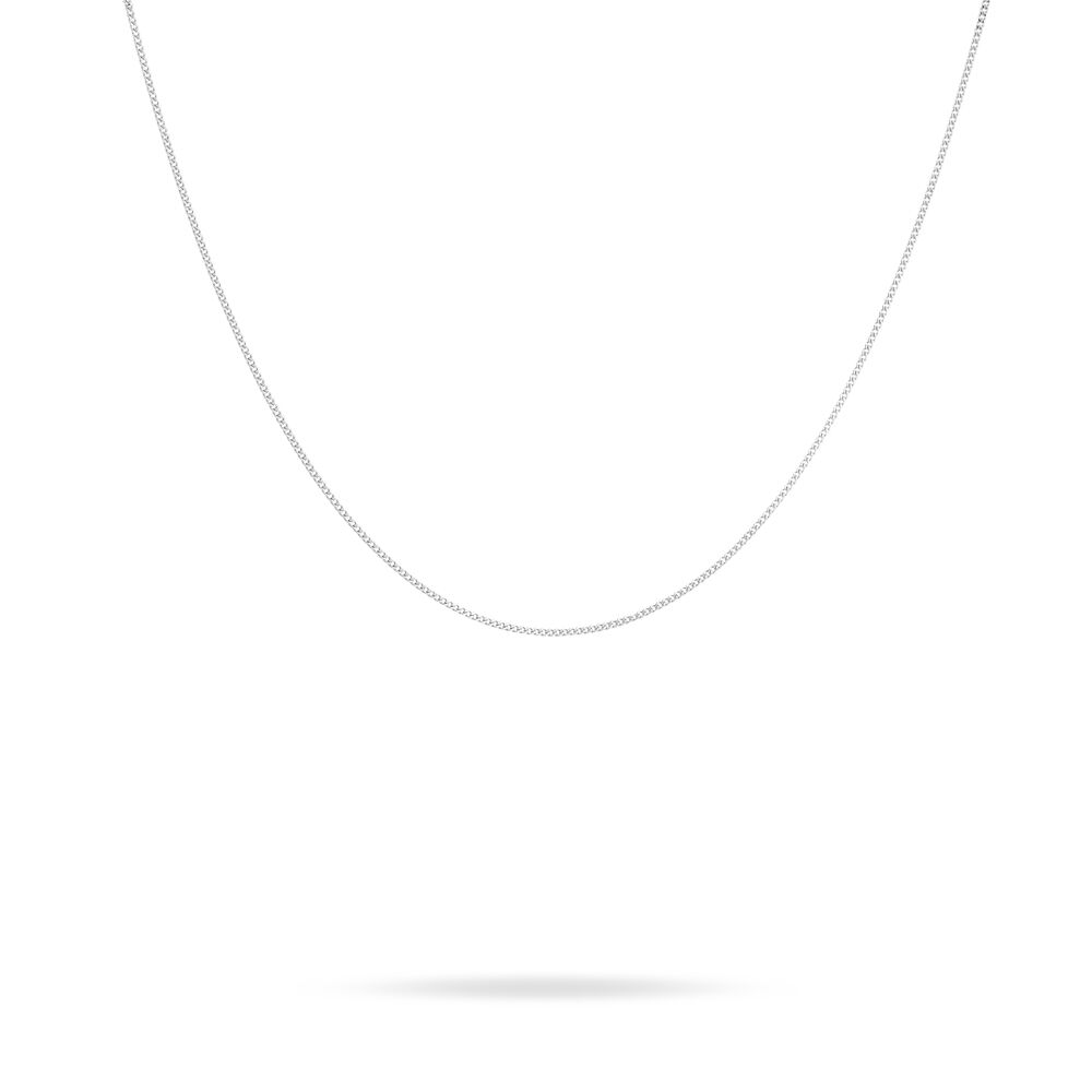 Cha&icirc;ne Iris Maille Gourmette Or Blanc - Chaines Femme | Marc Orian
