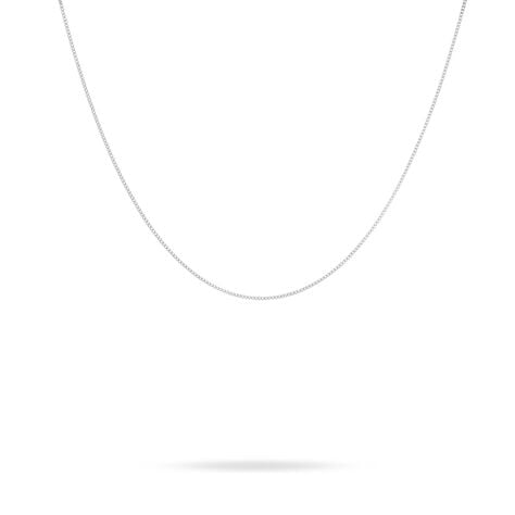 Cha&icirc;ne Iris Maille Gourmette Or Blanc - Chaines Femme | Marc Orian