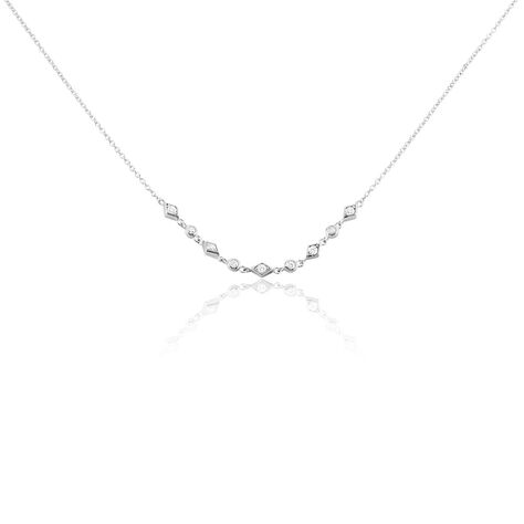 Collier Mascaret Argent Blanc Oxyde De Zirconium - Colliers avec pierres Femme | Marc Orian