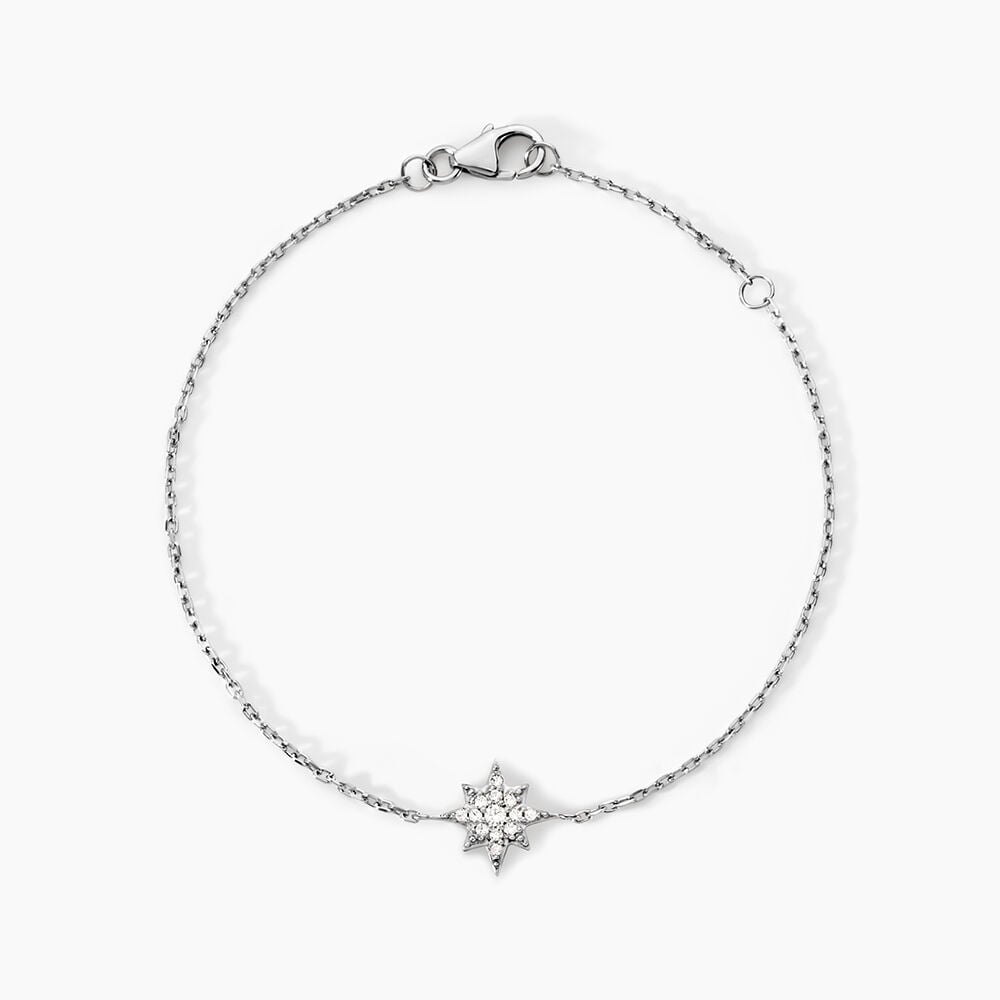 Bracelet Layana Argent Blanc Oxyde De Zirconium - Bracelets fantaisie Femme | Marc Orian