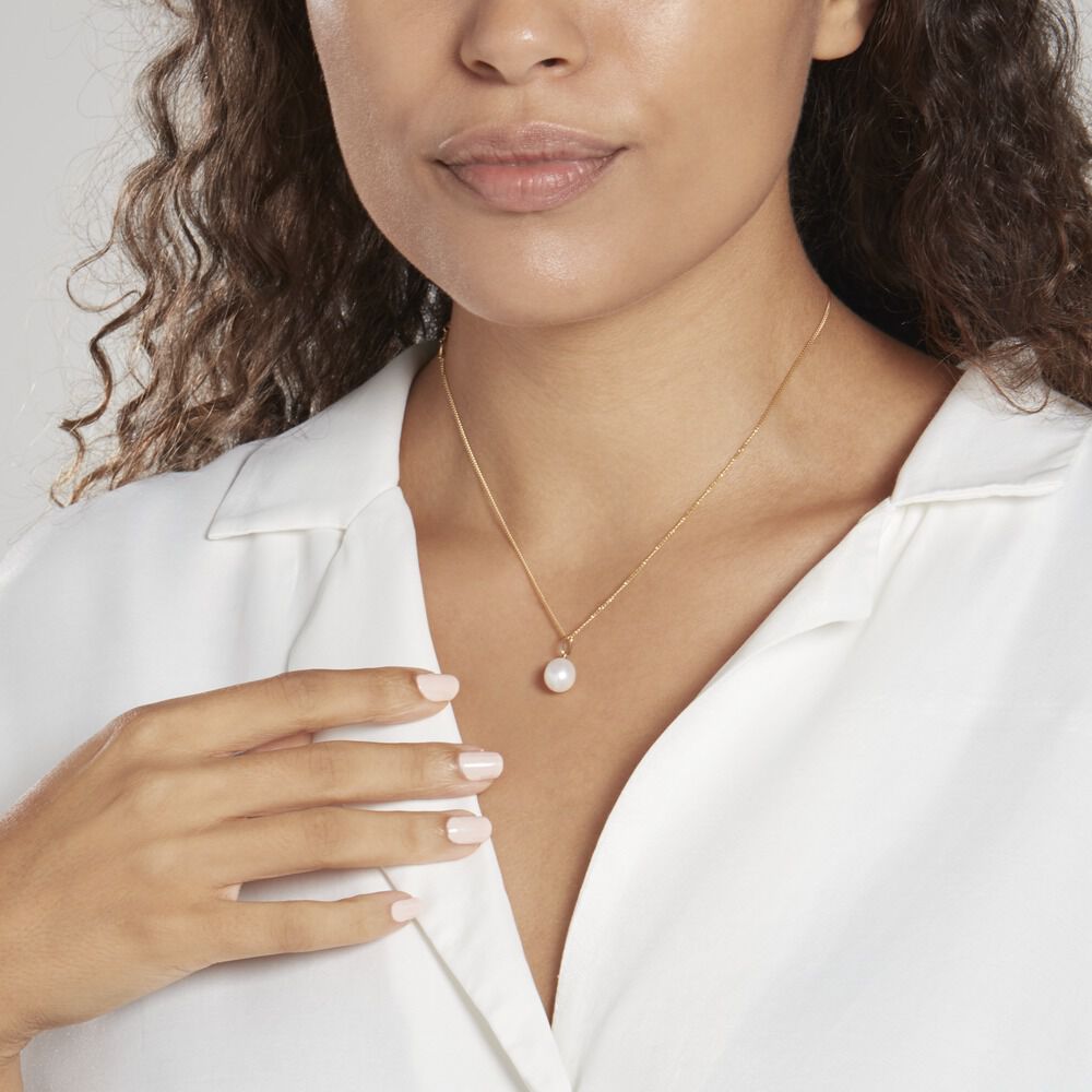 Pendentif Yoela Or Jaune Perle De Culture - Parures de mariage Femme | Marc Orian
