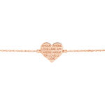 Bracelet Lettre Argent Rose - Bracelets fantaisie Femme | Marc Orian