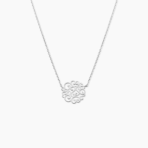 Collier Floride Argent Blanc - Colliers fantaisie Femme | Marc Orian
