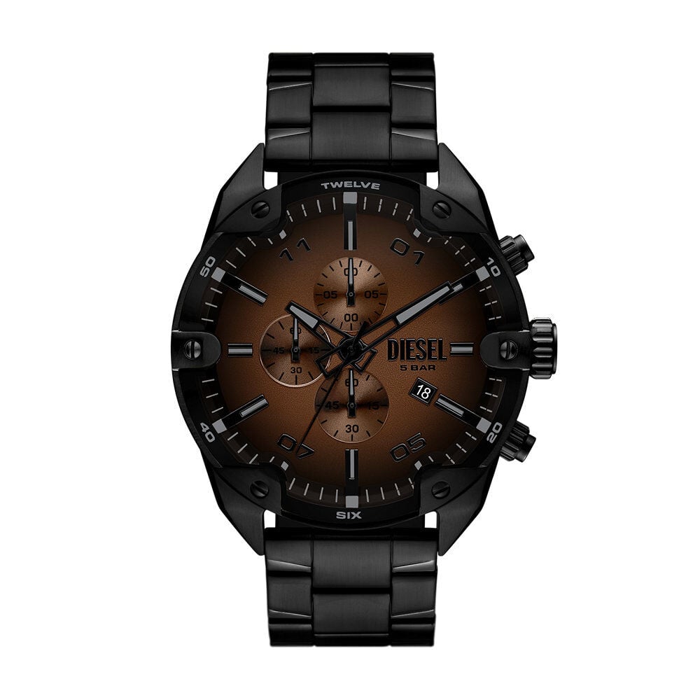 Montre Diesel Spiked Marron - Montres &eacute;tanches Homme | Marc Orian